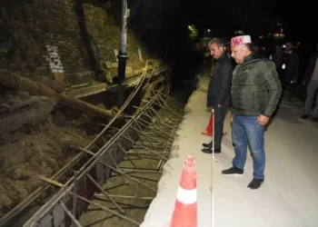 सीएम ने किया अंडरग्राउंड यूटिलिटी डक्ट के निर्माण कार्य का निरीक्षण