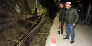 सीएम ने किया अंडरग्राउंड यूटिलिटी डक्ट के निर्माण कार्य का निरीक्षण