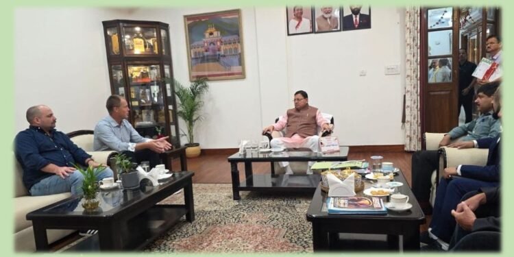 विश्व स्तरीय बंजी जंपिंग लाने की योजना: जयडे हैकेट ने सीएम धामी से की मुलाकात