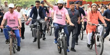 मुख्यमंत्री ने साइक्लोथॉन 2.0 यात्रा को किया रवाना