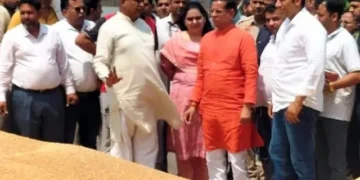 राज्यमंत्री ने पलवल और होडल अनाज मंडी का दौरा किया