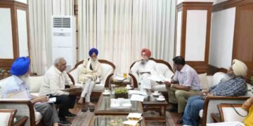 कुलतार सिंह संधवां ने पंजाबी यूनिवर्सिटी के अधिकारियों के साथ महत्वपूर्ण चर्चा की