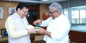 धामी ने केंद्र से की त्यूनी-प्लासू जल विद्युत परियोजना के लिए वन भूमि हस्तांतरण की मांग