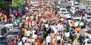 पूर्व सैनिकों और युवाओं ने तिरंगे के साथ मनाया शौर्य सम्मान दिवस