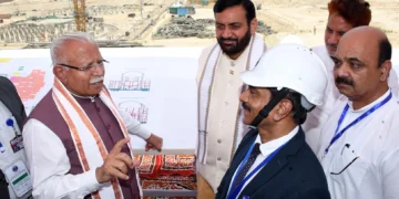 CM सैनी-केंद्रीय मंत्री ने फतेहाबाद में परमाणु संयंत्र देखा