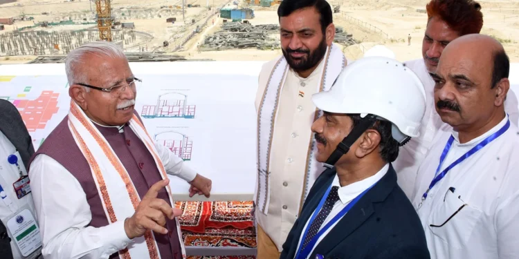 CM सैनी-केंद्रीय मंत्री ने फतेहाबाद में परमाणु संयंत्र देखा