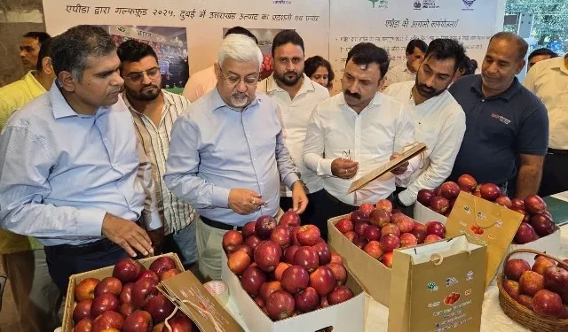 अंतरराष्ट्रीय बाजार की ओर बढ़ा उत्तराखंड, दुबई भेजा गया गढ़वाली सेब