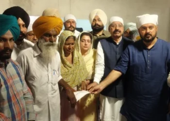 गांव बदीनपुर में शहीद हरमिंदर सिंह के पाठ का भोग व अरदास संपन्न