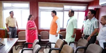 देहरादून विधानसभा में सीएम धामी का औचक निरीक्षण