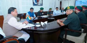 मुख्यमंत्री धामी और सेना के वरिष्ठ अधिकारी के बीच महत्वपूर्ण वार्ता