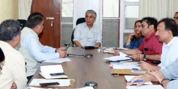 लोक निर्माण विभाग के कार्यों की ACS राजपाल ने ली जानकारी