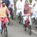 स्पीकर, मंत्री और विधायक भी बने साइकिल यात्रा का हिस्सा