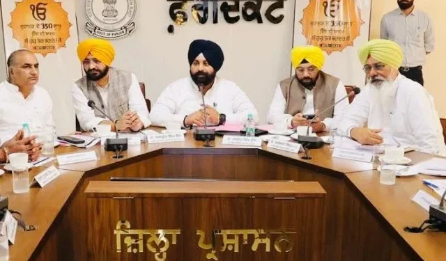 पंजाब के पांच जिलों में गुरु तेग बहादुर जी के शहीदी दिवस की तैयारियों का जायजा