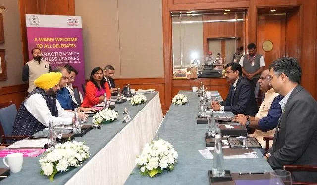 पंजाब में निवेश बढ़ाने के लिए सीएम मान ने किया उद्योगपतियों से संवाद