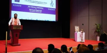 सीएम नायब सैनी ने जापान में फहराया सनातन संस्कृति का परचम