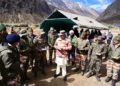 सीमांत क्षेत्र मिलम में सीएम धामी ने जवानों से की मुलाकात