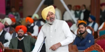 विशेष विधानसभा सत्र में वित्त मंत्री चीमा ने नवीं पातशाही को नमन किया