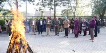 पारंपरिक रंग में रंगा अनाज भवन, लोहड़ी उत्सव का आयोजन