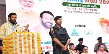 तोशाम में सिंचाई उत्सव के दौरान कई परियोजनाओं का शुभारंभ