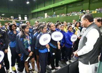 परेड ग्राउंड क्रीड़ा हॉल में राष्ट्रीय टेबल टेनिस प्रतियोगिता का उद्घाटन