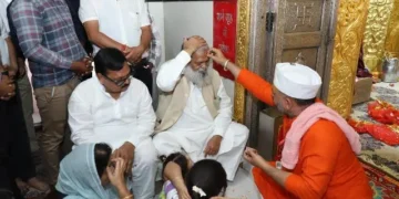 हरियाणा के जनकल्याण की कामना के साथ अनिल विज ने टेका माथा