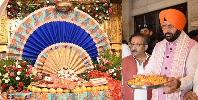 हरियाणा के मुख्यमंत्री ने डेरा प्रमुख से मुलाकात कर प्रदेश की खुशहाली की कामना की