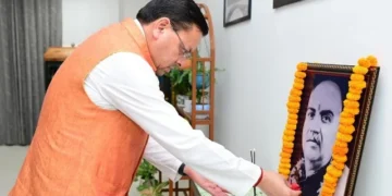 डॉ. श्यामा प्रसाद मुखर्जी की पुण्यतिथि पर CM ने पुष्पांजलि अर्पित की