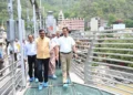बजरंग सेतु के निर्माण कार्यों का जायजा लेने पहुंचे मुख्य सचिव