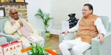 सीएम पुष्कर सिंह धामी से मिले राजस्थान के शिक्षा मंत्री मदन दिलावर