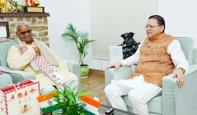 सीएम पुष्कर सिंह धामी से मिले राजस्थान के शिक्षा मंत्री मदन दिलावर