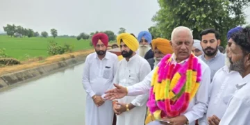 नहरी सिंचाई व्यवस्था को मजबूत करने वाली परियोजनाओं का उद्घाटन