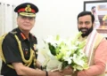 सेना प्रमुख जनरल धीरज सेठ की मुख्यमंत्री सैनी से शिष्टाचार भेंट