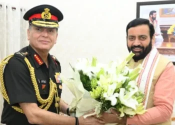 सेना प्रमुख जनरल धीरज सेठ की मुख्यमंत्री सैनी से शिष्टाचार भेंट
